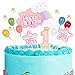 AUXSOUL 15 Pezzi Decorazioni Torta Compleanno Bimba Kit Cake Toppers 1 Anno Decorazioni per Torta Compleanno Happy Birthday Cake Topper Topper Torta Finta Compleanno Bimba Ragazzo Capretto
