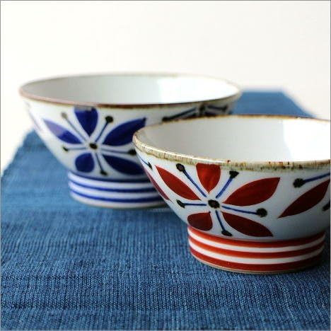 Amazon ご飯茶碗 日本製 おしゃれ 陶器 和食器 有田焼 飯碗 五花弁夫婦碗 Msg65 飯碗 オンライン通販