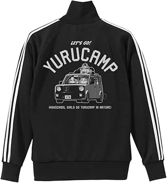 コスパ ゆるキャン△ ゆるキャン△カー ジャージ 桜 なでしこ リン Ver. BLACK×WHITE XLサイズ ポリエステル製