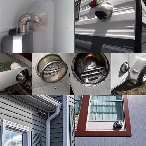 Grille de ventilation murale inox : stoppez les infiltrations d'eau du sèche-linge - 6