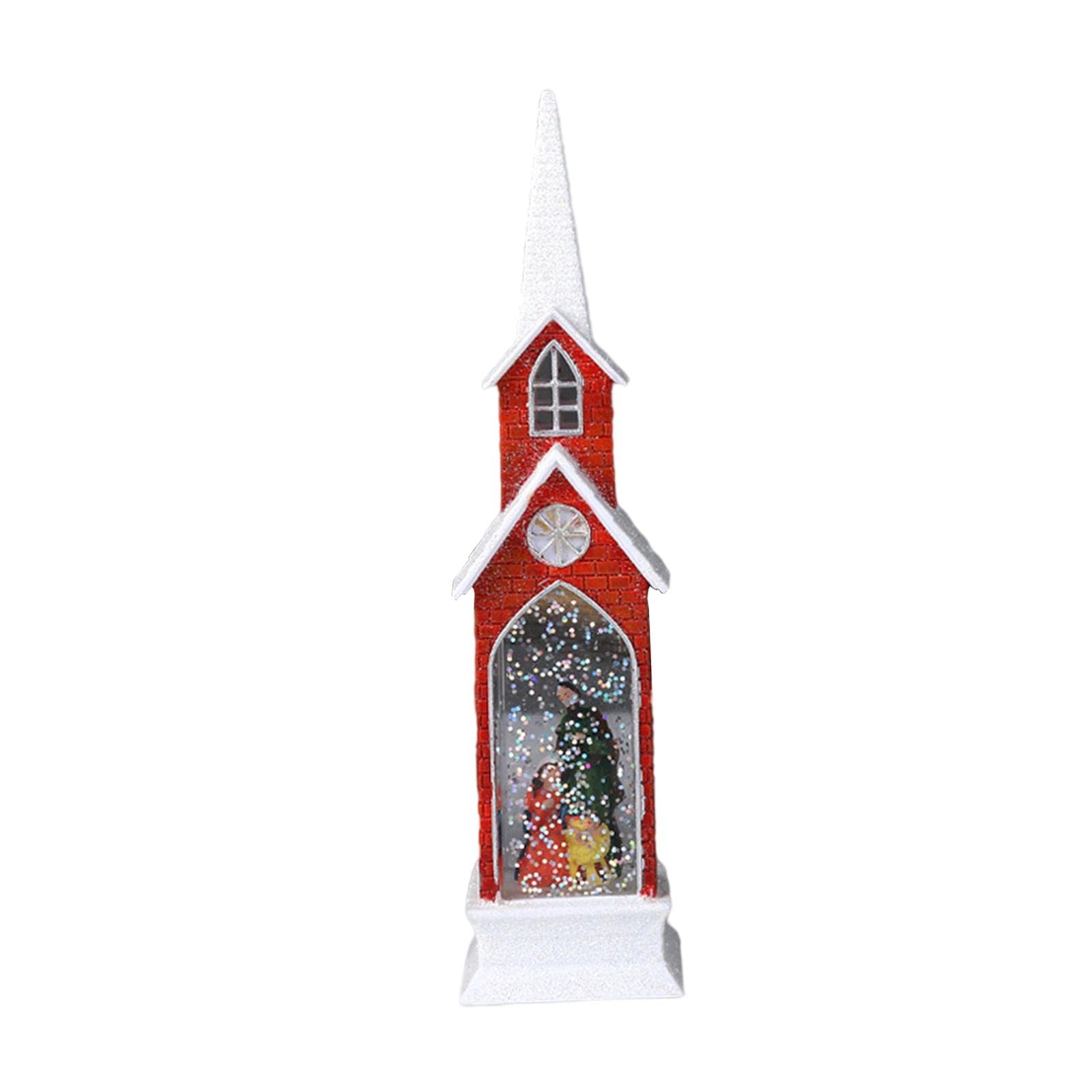 Christmas Wind Lantern Decor Figure Statue for Scene Layout Desktop Family-image-19