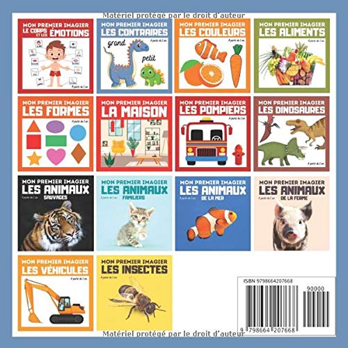 Mon premier imagier Les contraires: livre éducatif en couleurs pour enfants et les tout-petits à partir de 1 an - cadeau ludique