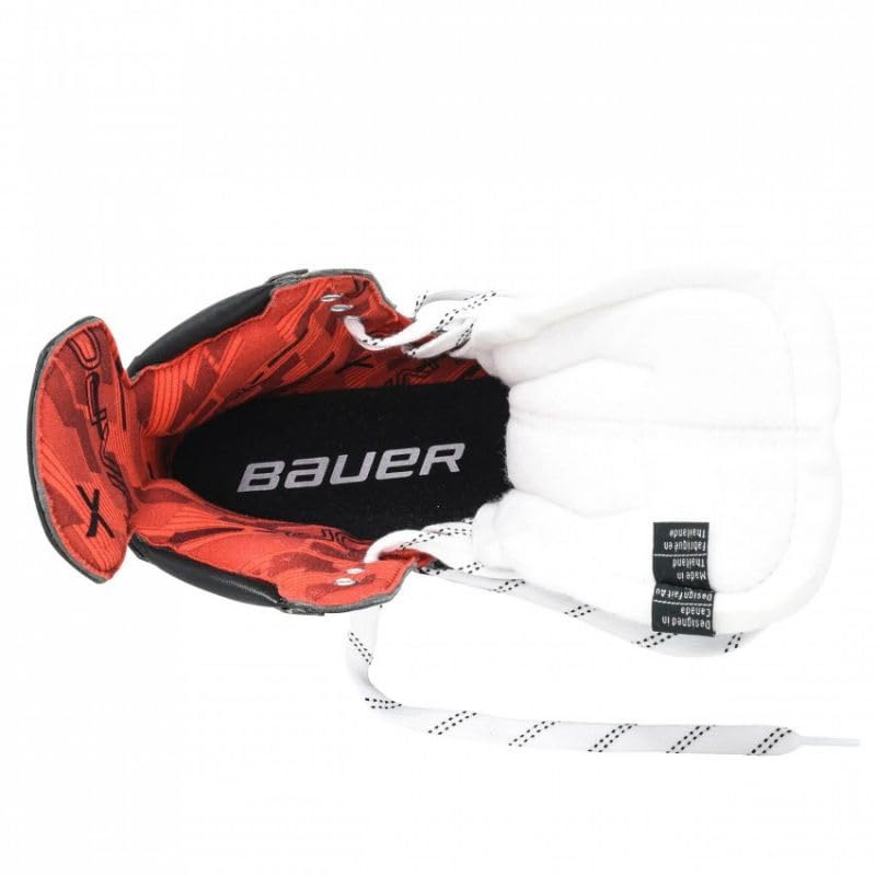 Bauer Patins à Glace Vapor Select Junior Noir Polyuréthane Lacet Synthétique Métal Unisexes-Enfants Jeunes Joueurs Enfants