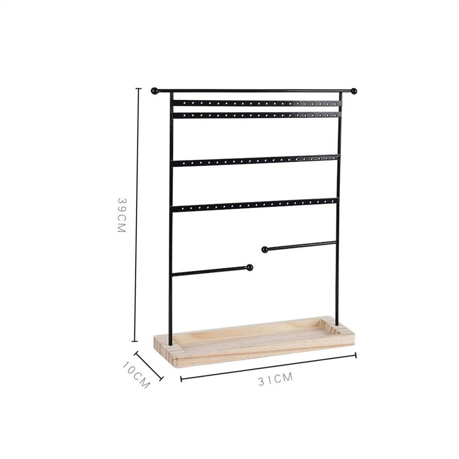 Gioielli Supporto Espositore Gioiello Porta 7 Strati 80 Fori Orecchini Porta Supporto per Collana