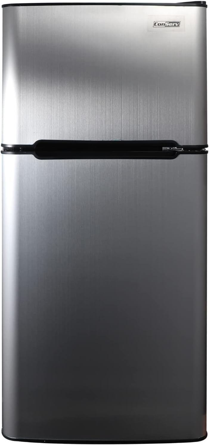 Equator Advanced Appliances Conserv 19in STAINLESS Compact 2 Door Refrigerator 4.5cf Reversible Door 110V