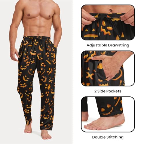 Mens Pajama Pants Pajama Bottoms for Men Lounge Sleep Pants with Pocket Drawstring4