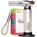 Urban Qreator Multifunctional Kitchen Blow Torch - Professional Refillable Aluminium Culinary Butane Torch with Adjustable Flame- Perfect for Crafts, Painting, Cooking Creme Brulee & BBQ