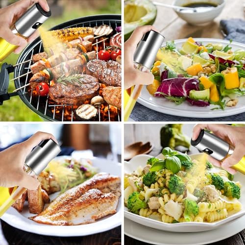 Image of Oil Sprayer for Cooking-100ml Olive Oil Dispenser Bottle Spray - Food Grade Portable Reusable Oil Vinegar Spritzer Sprayer Bottles for Air Fryer, Kitchen, Salad, Baking, BBQ, Frying (100 ML)