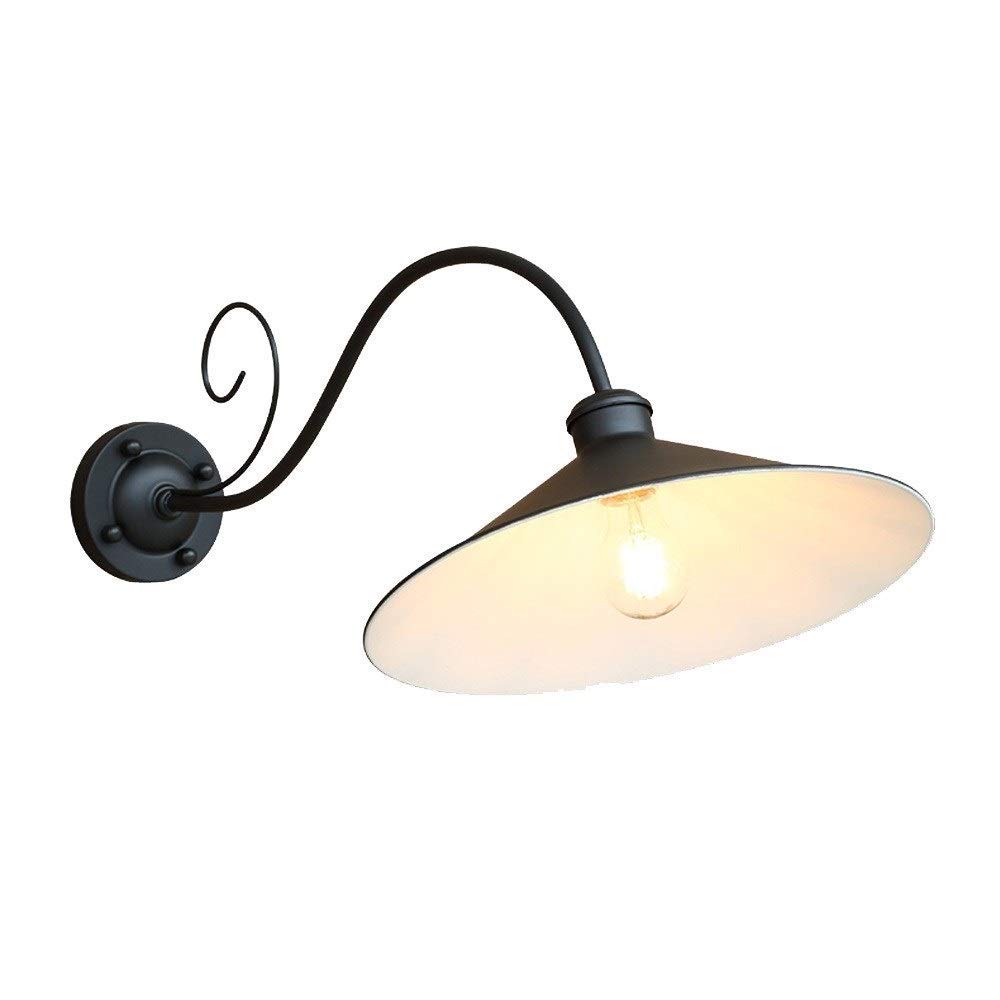 HXYSXHJUO American Farmhouse Barn Wall Sconce Steel Cangwuding Gooseneck Lamp External Waterproof Upper Porch Lighting Garage Balcony Shop Decoration Rustic Light Chrome E27/E26 30" inch