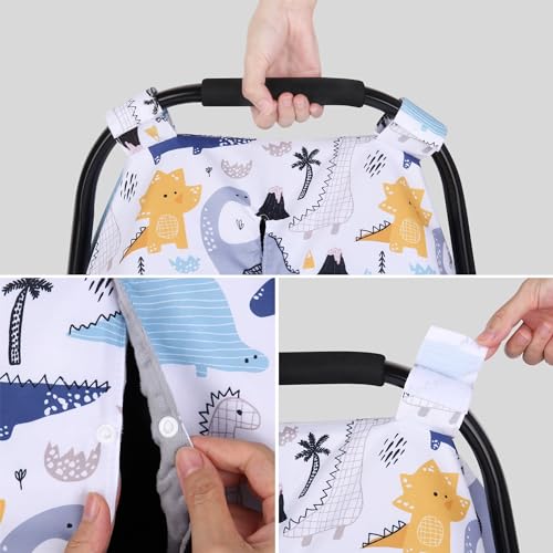 Rquite Peekaboo Opening Car Seat Cover