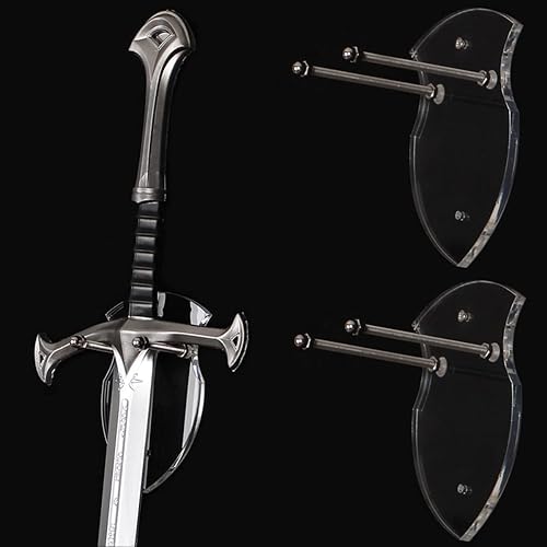 Miniatura 2 de WANLIAN Sword Cards - Soporte de espada montado en la pared, tarjeta de pared de espada acrílica, soporte de espada con accesorios (1 pieza