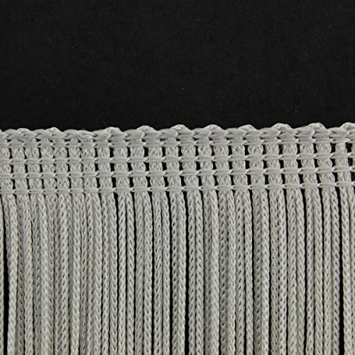 Fleco cuquillo gris perla de 20cm con caída elegante de seda sintética en envase de 5 metros 5