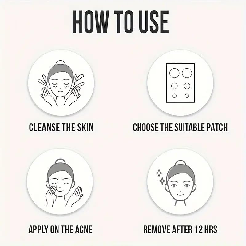 Hydrocolloid Pimple Patch, Acne Patch, Covers Pimples and, Conceals Zits and Blemishes - Image 4