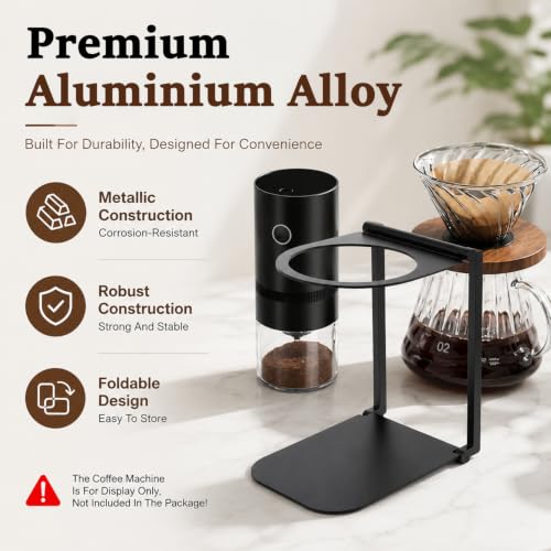 Image of Supvox Portable Foldable Coffee Maker Stand Coffee Maker Stand with Base