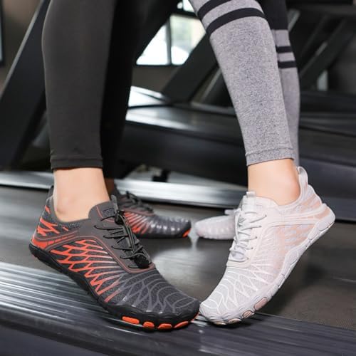 ELETON Hike Barefoot Shoes Womens Men Footwear,Pro-Healthy&Non-Slip Water Shoe for Women Men, Wide Toe Running Shoes Boots Sneakers Unisex White — view 2