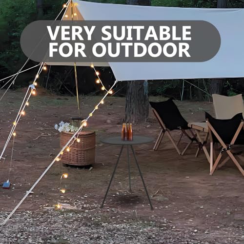 Table pliante réglable Ø 50 cm pour éviter les repas inconfortables en camping - 8