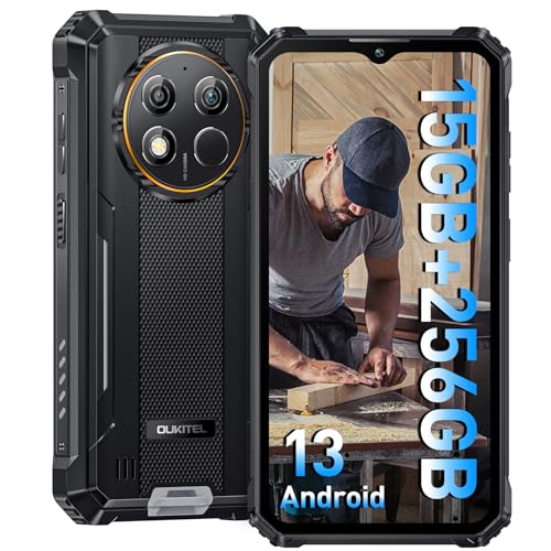 OUKITEL WP28 (2023) Outdoor Smartphone Android 13, 15GB + 256GB, 10600mAh Outdoor Handy Ohne...