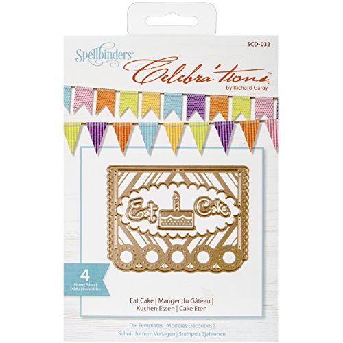 Spellbinders "Eat Cake" Dies, Set of 4, Brown