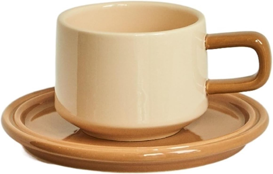 Water Cup Coffee Cup and Saucer Set Ceramic Mug for Family Tea Cup Set Cups and Mugs Coffee Cups,