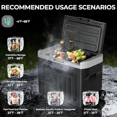 Portable Car Refrigerator Freezer Dual Zone
