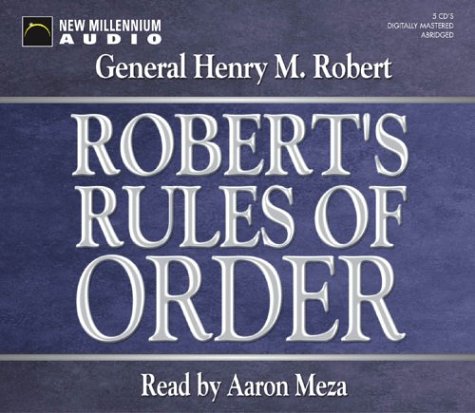 Robert's Rules of Order, New Millennium Audio 3 CDs [Audio CD]