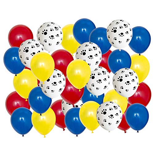 80pcs 12inch Blue White and Red Animal Print Latex Balloon for Birthday Party Decoration Baby Shower Supplies Wedding Ceremony Balloon Anniversary Decorations Arch Balloon Tower (Colorful 01)