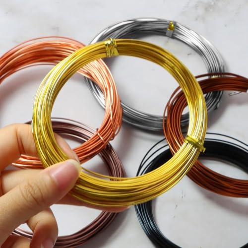 Image of Aluminum Craft Wire, 33 Feet Bendable for Jewelry Making, Sculpting, Floral, Wreath, Crafting, Wire Wrapping, Beading Wire, Christmas Ornaments (Silver, 10 Gauge)