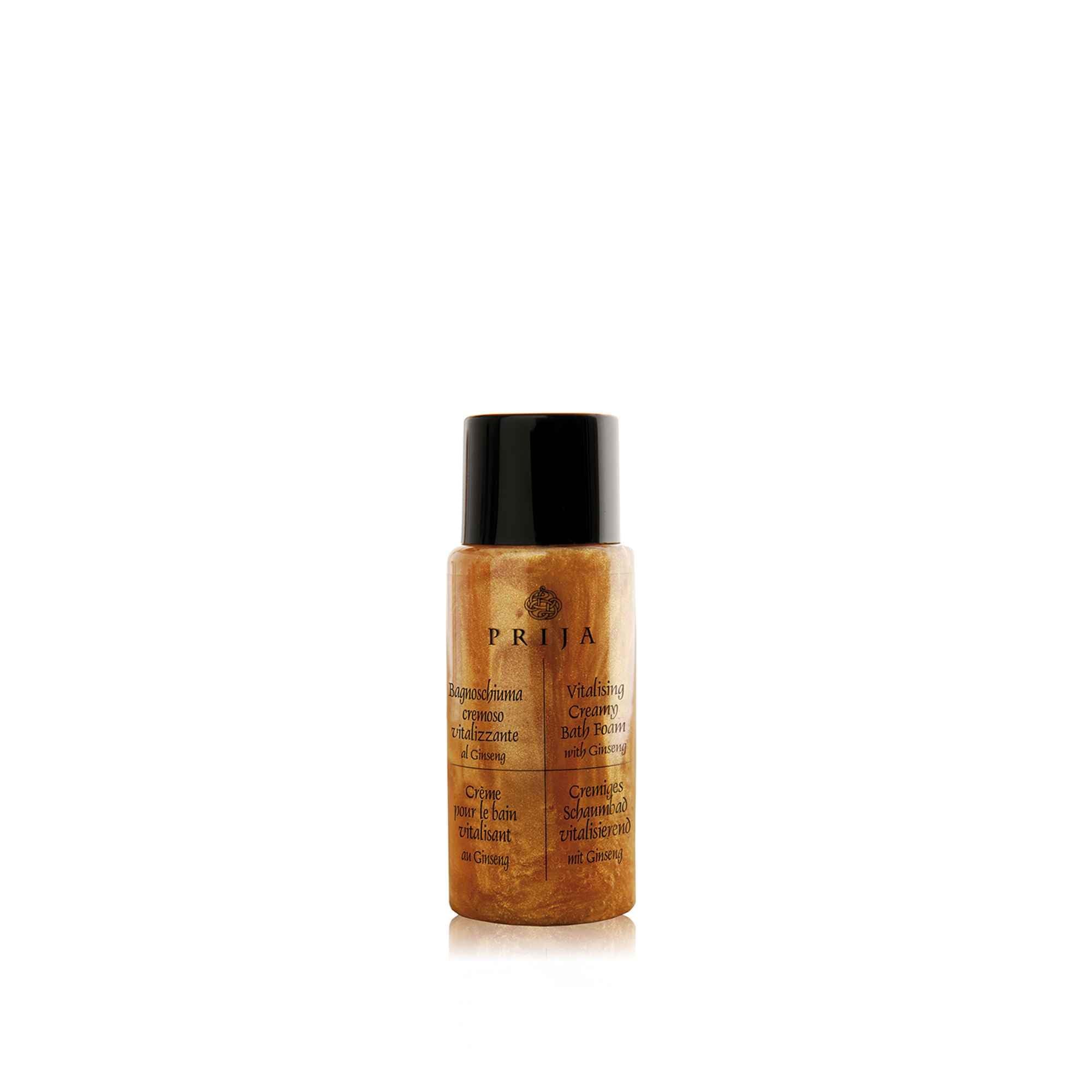 Prija Bagnoschiuma Cremoso Vitalizzante 40 ml - Confezione da 216 Pezzi - VEGANOK Certificato, Formula Naturale con Estratti Vegetali, Ideale per Hotel, Spa e B&B, Made in Italy by Gfl