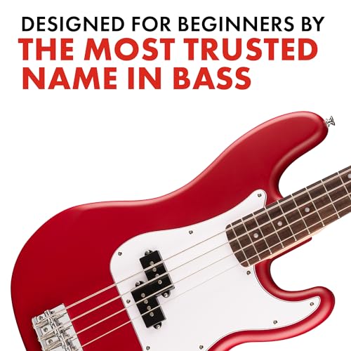 Fender Squier Debut Series Precision Bass Guitar, Beginner Guitar, with 2-Year Warranty, Includes Free Lessons, Dakota Red with Matte Finish by Fender - Image 4