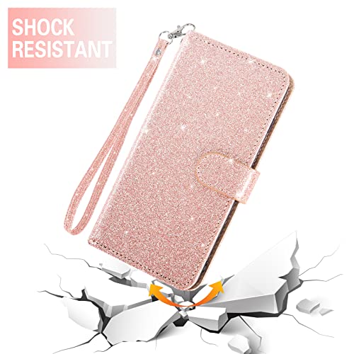 Asuwish Phone Case For Cricket Vision 3/Debut/At&T Calypso 1 2 With Screen Protector And Glitter Wallet Cover Flip Card Holder Slot Stand Cell Accessories Wireless 4G Lte U318Aa U319Aa Women Men Pink #TOP4