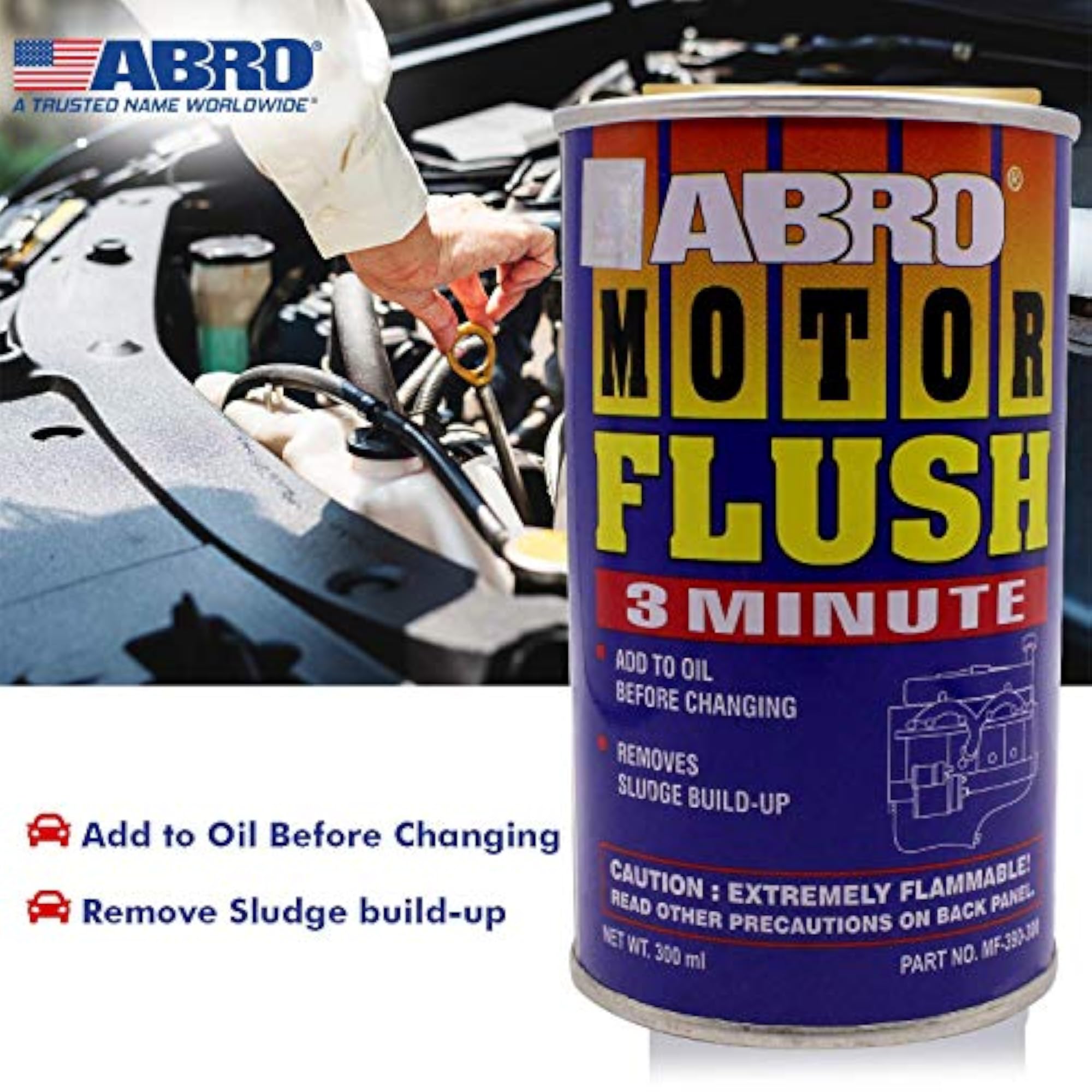 MF-390-443 Engine Motor Flush for Petrol & Diesel Cars (300 ml)
