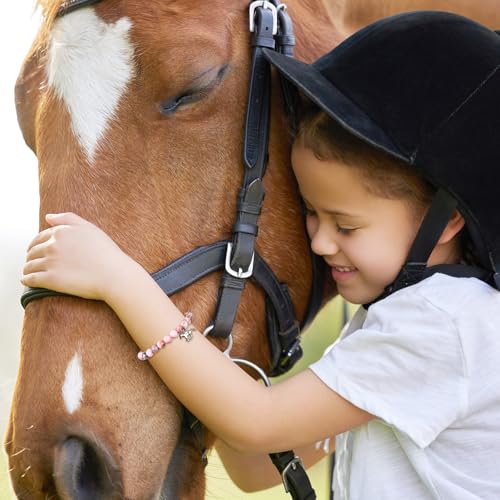 Image of TIESOME Horse Charm Bracelet, Horse Bracelets Birthday Gifts for Women Friends Who Loved Horses Birthday Christmas Gifts