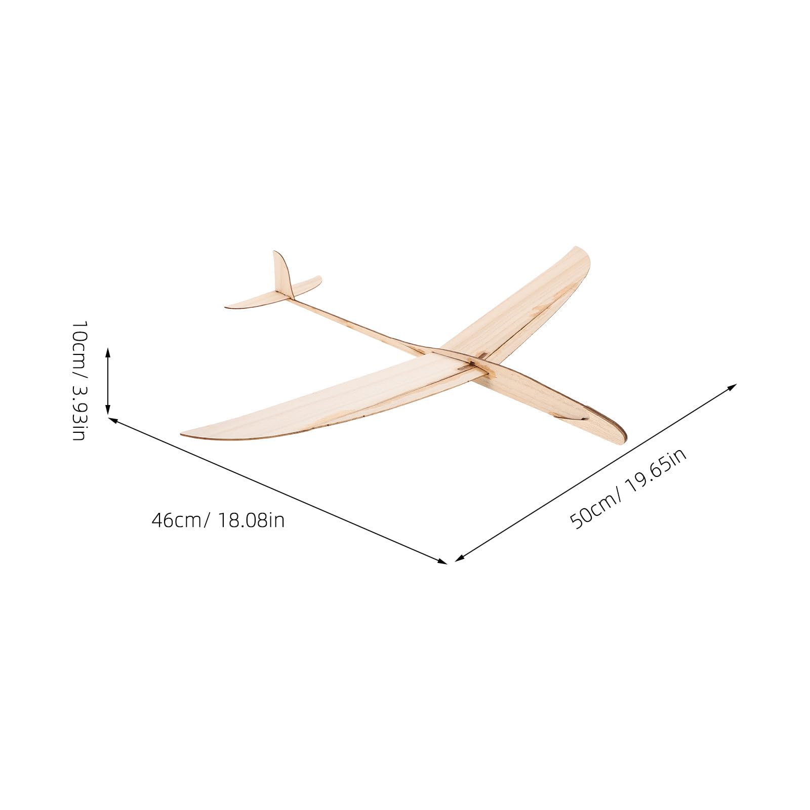 Planeur en Bois à Fabriquer Soi-même, Modèle Avion Minimaliste Facile à Assembler pour Jeux Interactifs en Intérieur et Extérieur, Adapté aux Garçon et Filles et Adultes