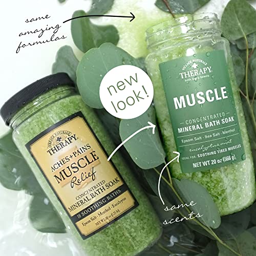 Village Naturals Therapy, Mineral Bath Soak, Aches And Pains Muscle Relief, 20 Oz, Pack Of 4 #TOP2