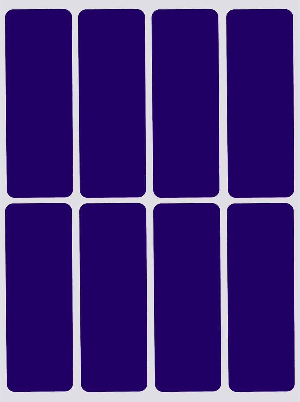 Royal Green 1x3inch (75mm x 25mm) Labels Stickers Rectangular Royal Blue Color Sticker - 800 Pack
