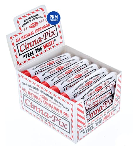PKM Candies - All Natural Cinna-Pix All Natural Cinnamon Toothpicks Espeez (Cinna-Pix Tubes, 24)