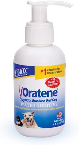 PET King Brands Zymox Oratene - Aditivo de agua enzimático sin escobillas, 4 onzas