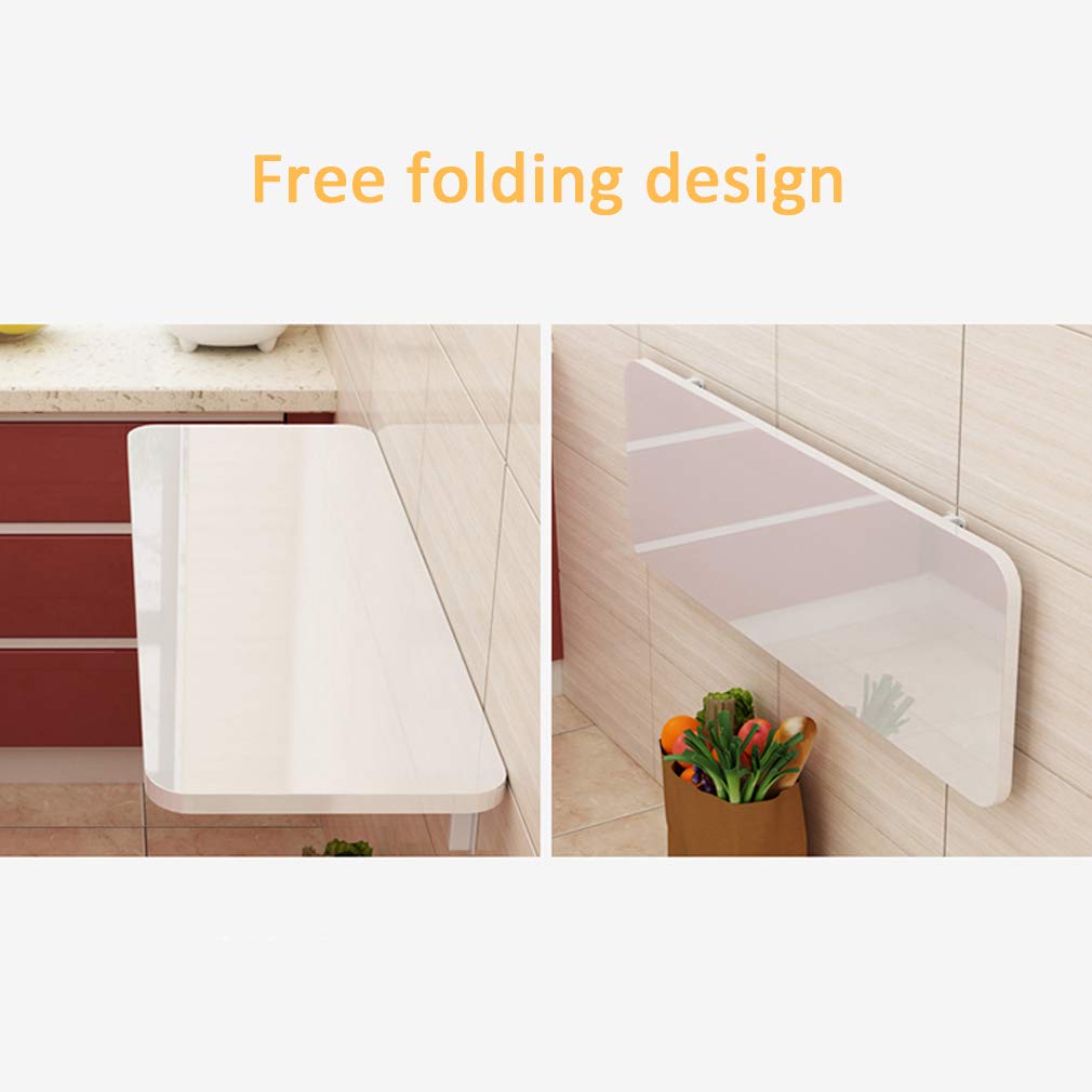 Wandklapptisch Multifunktional | Schwebender Esstisch & Schreibtisch | 20 Größen Weiß