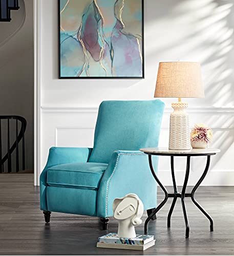 360 Lighting Helene Country Cottage Table Lamp Ceramic Rustic 26" High Cream White Glaze Tan Linen Tapered Drum Shade Decor for Living Room Bedroom House Bedside Home (Color May Vary) - Image 9