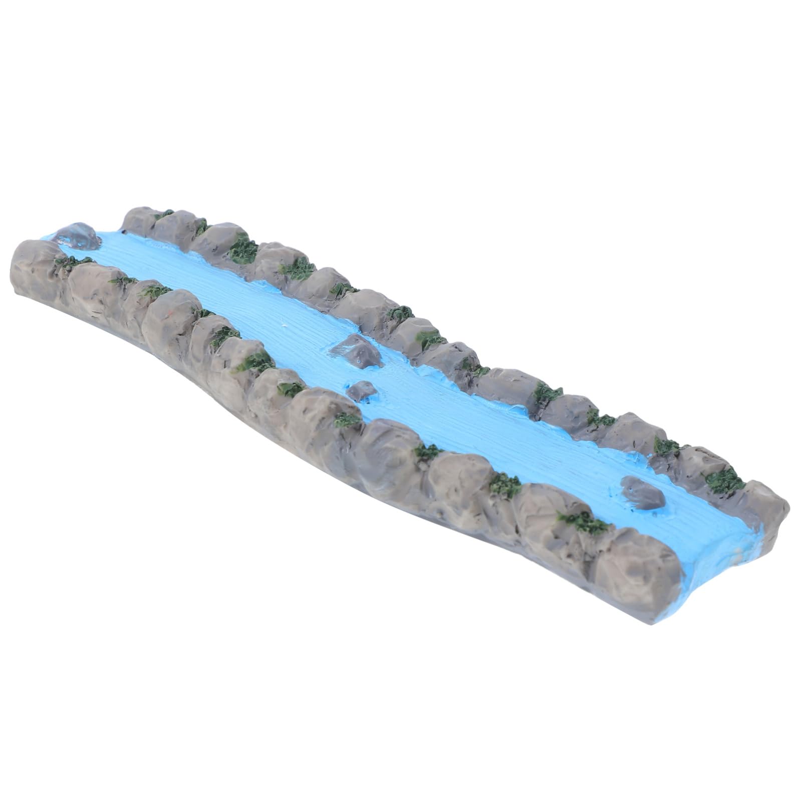 Accessoire Miniature Résine – Ruisseau Décoratif Pour Jardin De Fées, Maison De Poupée Ou Train Miniature