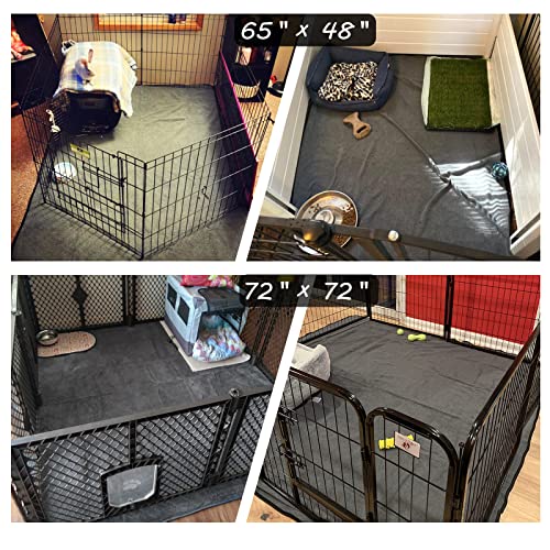 Image of Washable Pee Pads for Dogs 65 inchx45 inch /72 inchx72 inch Extra Large Reusable Pee Pads Waterproof Pet Mat, Dog Playpen Mats for Puppy Training Whelping Playpen Pads