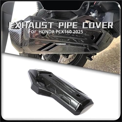 Cubierta de escape para Honda PCX160 2025 protector térmico con abrazadera 2