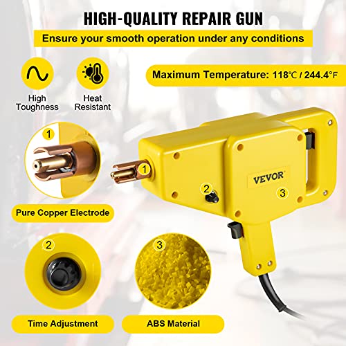 Mophorn Stud Welder Kit, 1600A Stud Welder Dent Repair Kit, 800Va Spot Welder Stud, 110V Welder Stud Kit, Stud Gun Dent Puller Kit With Complete Accessories, Dent Welder Repair For Auto Body Repairing #TOP2