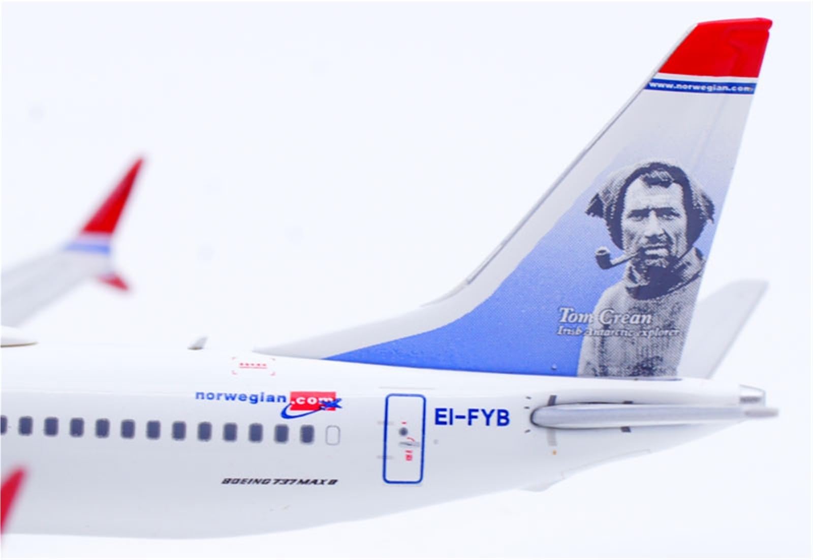 Repliki modeli samolotów 9CM dla norweskiego Air B737 MAX8 EI-FYB model samolotu odlewany wyświetlacz samolotu w skali 1:400 dla entuzjastów lotnictwa miniaturowy model samolotu