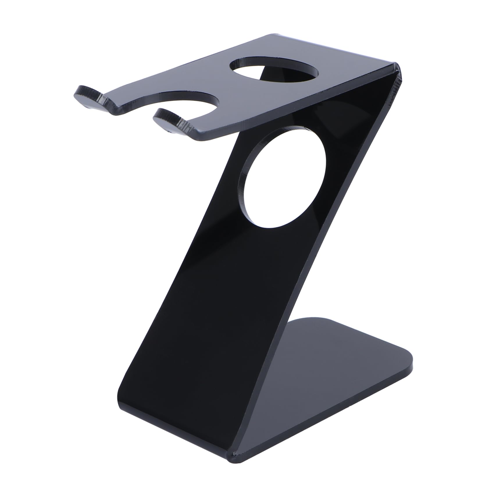 BESTYASH Acrylic Bearded Brush Holder Set Stand for Shaving Brush Razor Professional Design with Double Hooks Portable Easy to Clean for Home Travel