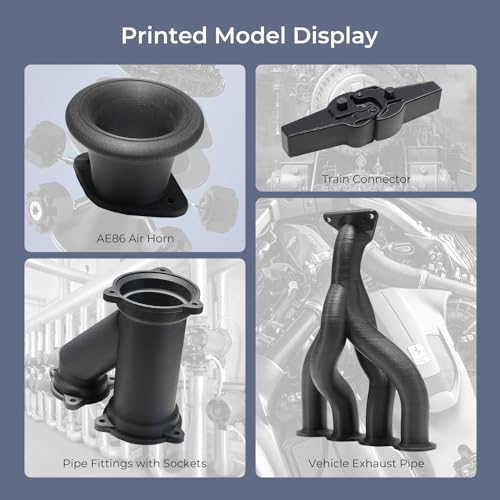 Image of Creality Hyper PLA-CF Carbon Fiber PLA Filament 1.75mm, High-Speed 3D Printer Filament, 50-300mm /s, 1kg(2.2lbs) /Spool, Dimensional Accuracy ±0.03mm, Black