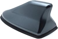 Vista 2 de Shark Fin - Cubierta de antena de repuesto para techo de automóvil, tapa de antena ABS con base adhesiva, cubierta decorativa para antena, gris