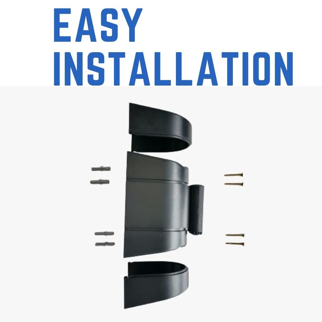 Cinta Extensible Pared (5 metros), Cinta no pasar, Cinta Delimitadora, Soporte de cinta Pared, Cinta Retráctil Pared, Barrera Extensible Pared, Cinta de Seguridad Extensible de 5 metros