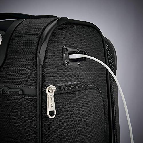 Image of Samsonite Solyte DLX Softside Expandable Luggage with Spinner Wheels, Midnight Black, 3-Piece Set (20 /25 /29)