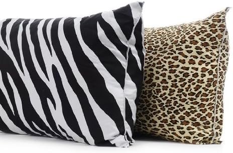 BlowOut Bedding Multiple Colors - Animal Print Body Pillow Protectors- 21"x54"-Cheetah